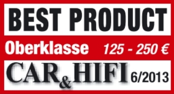 Kétszer BEST PRODUCT a Car&Hifi magazin 2013/6 számában