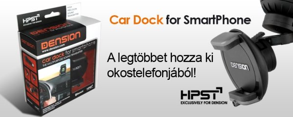 Dension Car Dock for SmartPhone - Univerzális okostelefon adapter bármely autóhoz, bármely telefonhoz